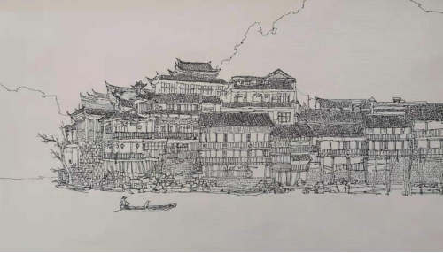 美术系教师作品入选全国艺术职业教育美术基础教学速写作品巡展