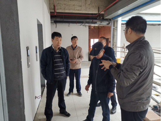院领导现场检查学院基建工程进展情况